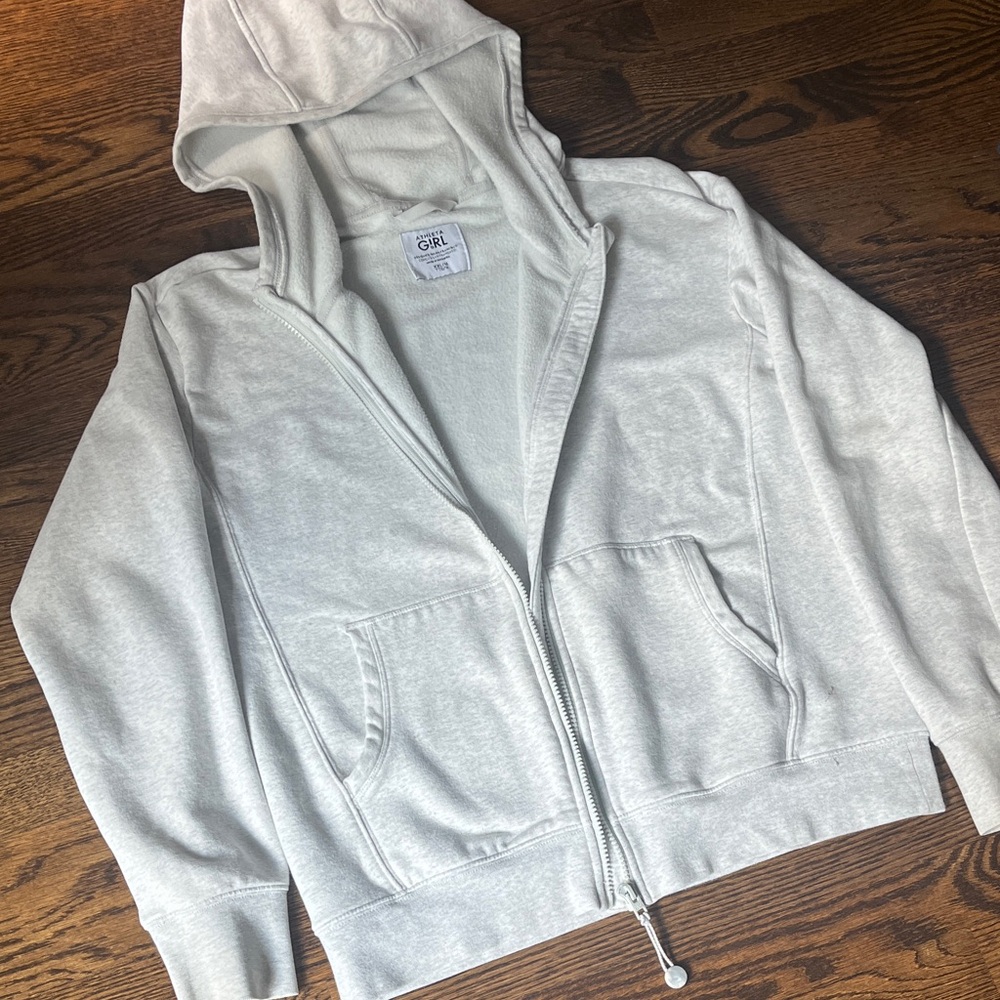 Athleta Girl Gray Fleece Jacket - Picture 4 of 4